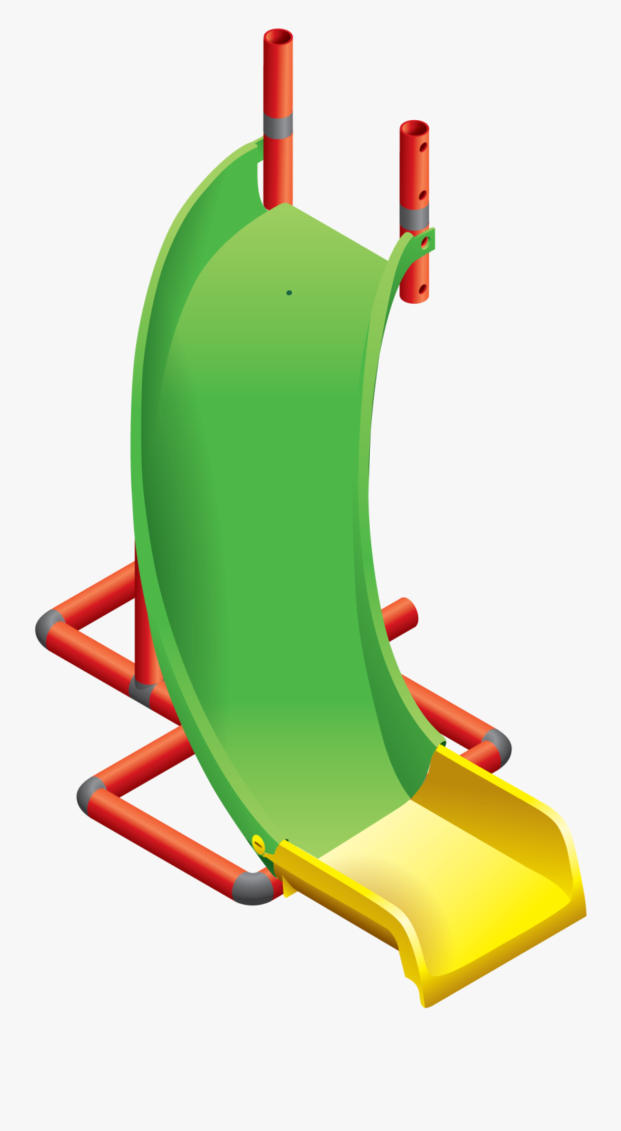 Playground Clipart Tube Slide - Playground Slide, Transparent Clipart