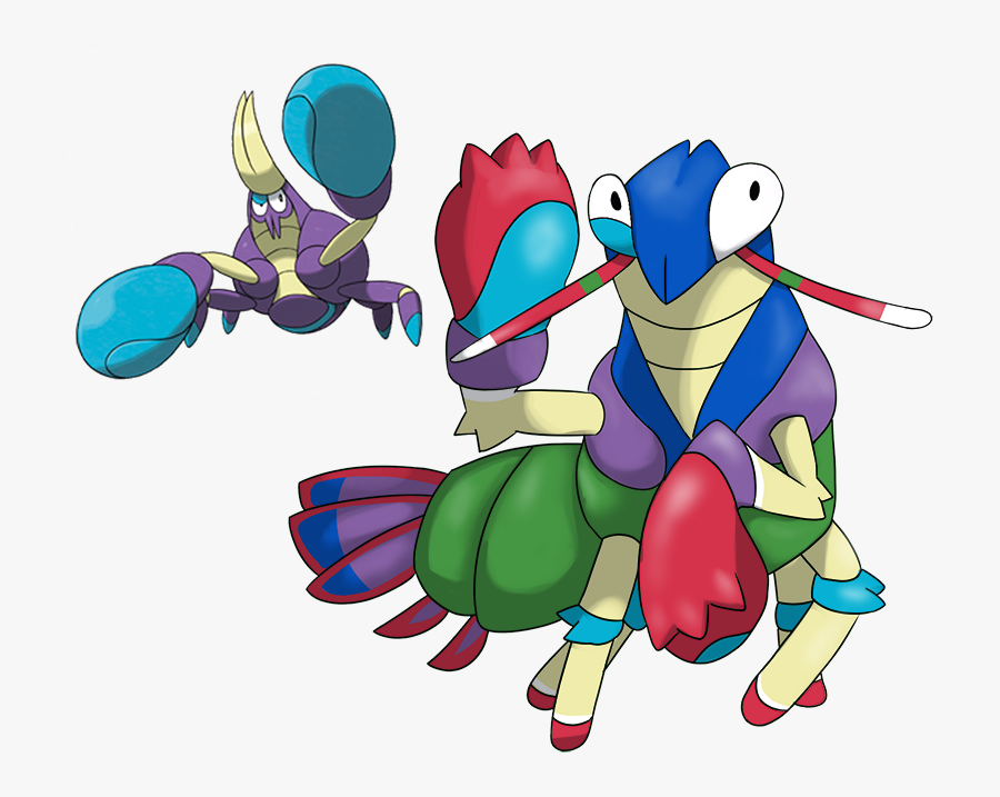 Peacock Mantis Shrimp Fakemon By Caliander - Cartoon, Transparent Clipart