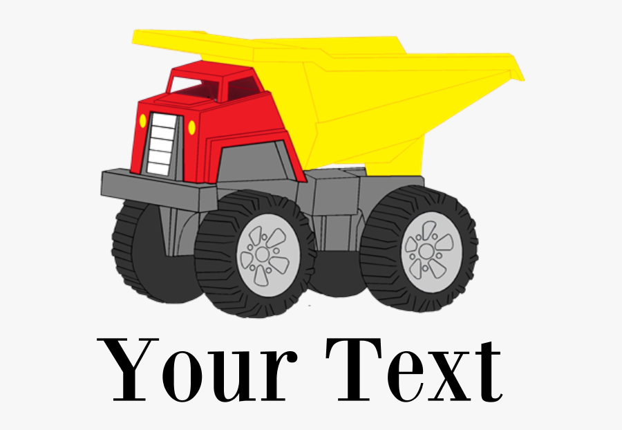 Personalizable Dump Truck Beach Towel - Tractor, Transparent Clipart