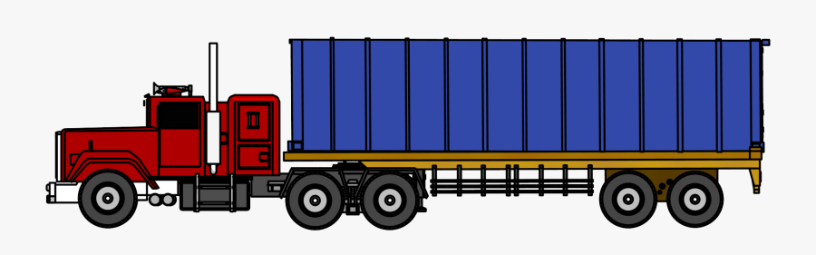Industrial Big Png Image - Side View Of A Truck Clipart, Transparent Clipart