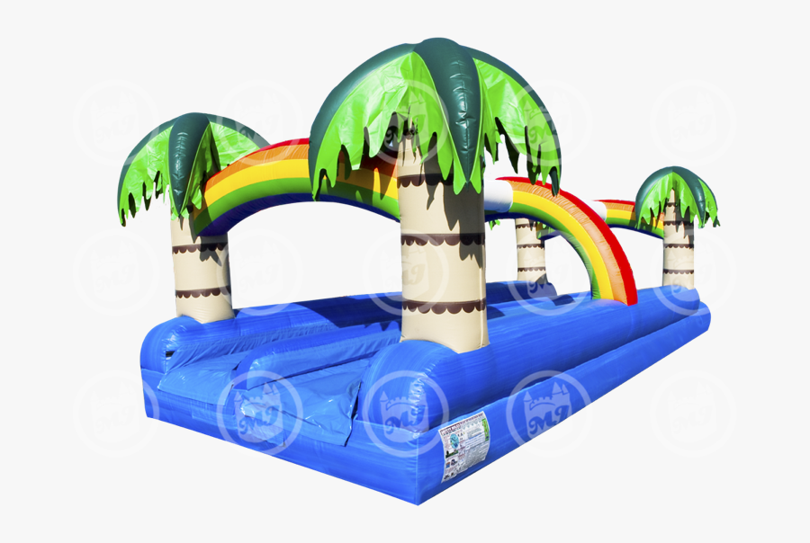 Tropical Dual Slip And Slide - Inflatable, Transparent Clipart