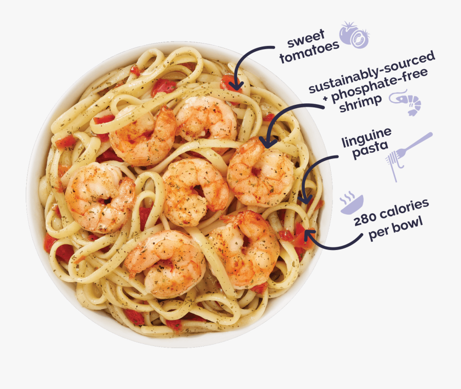 Scampi Clipart Linguine - Spaghetti Aglio E Olio, Transparent Clipart