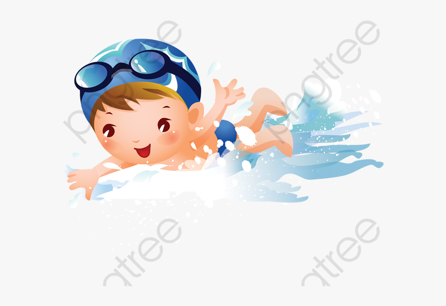 Swimming Clipart Water - Boy Clipart Swimming, Transparent Clipart
