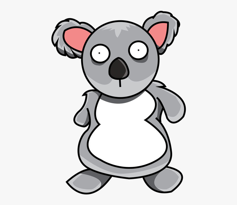 Koala Clipart Surprised - Cartoon, Transparent Clipart