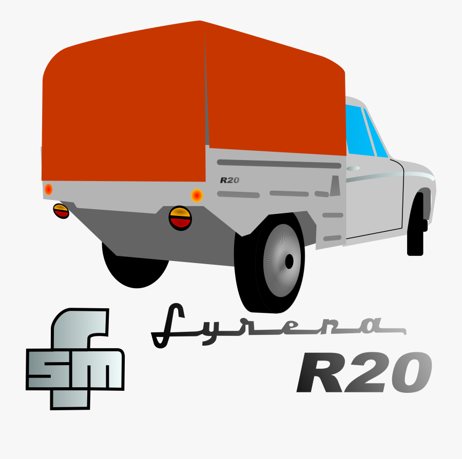 Syrena R Image Png - Truck Back Vector Png, Transparent Clipart