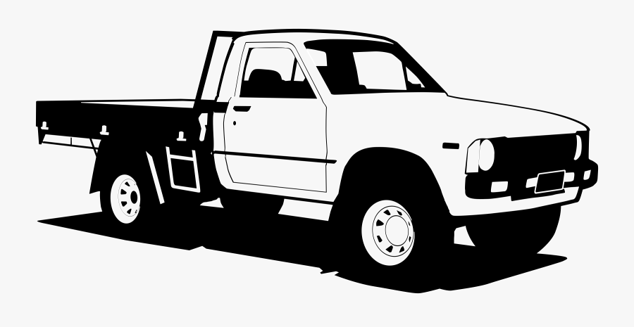 Toyota Hilux Pickup Truck - Toyota Hilux Silhouette, Transparent Clipart