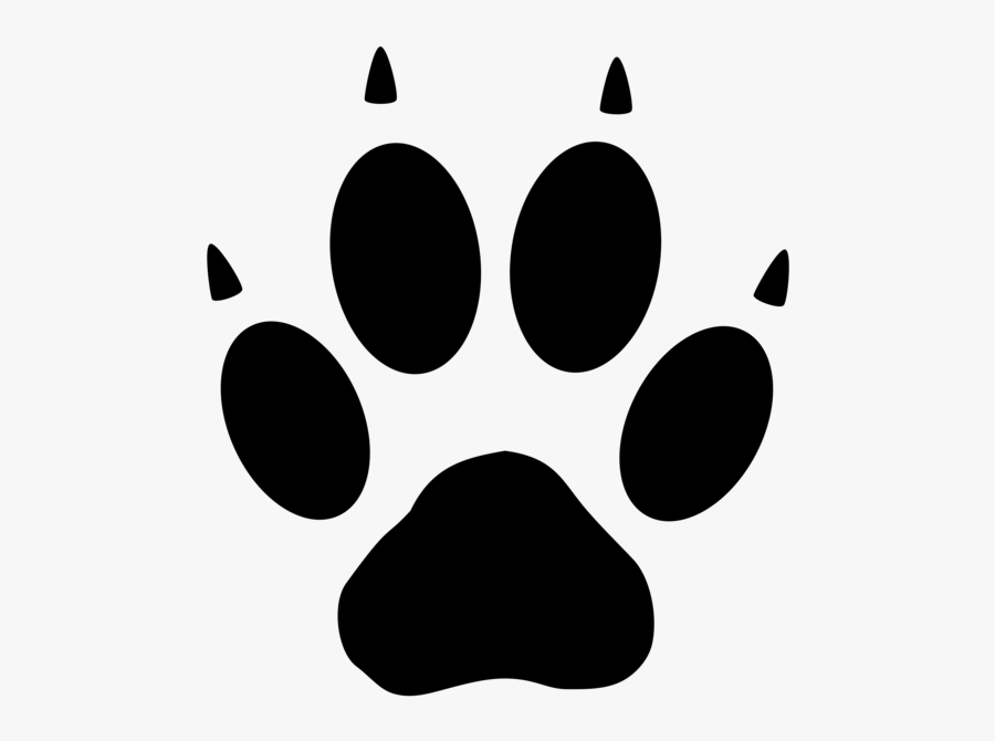 Transparent Blue Paw Print, Transparent Clipart