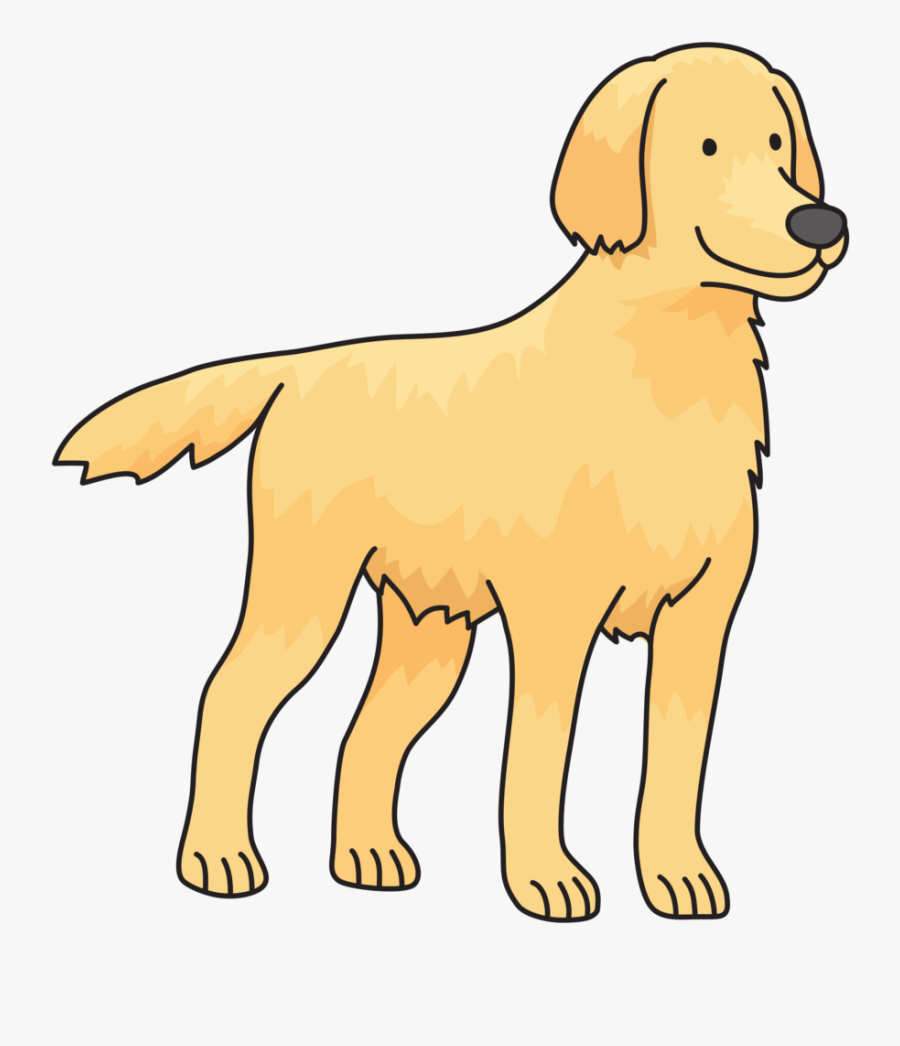 Companion Dog,paw,animal Figure - Easy Golden Retriever Drawing, Transparent Clipart