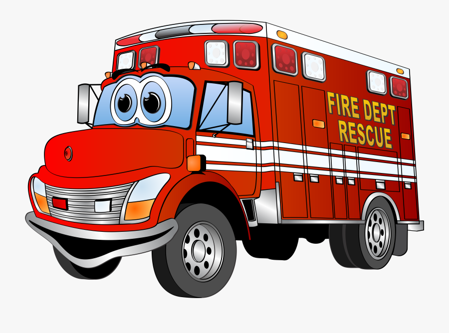 Fire Truck Clipart Clipart Panda - Cute Fire Truck Cartoon, Transparent Clipart