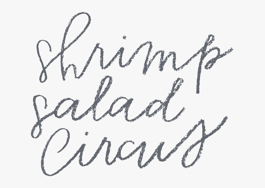 Shrimp Salad Circus Handwriting Logo Clipart , Png - Handwriting, Transparent Clipart