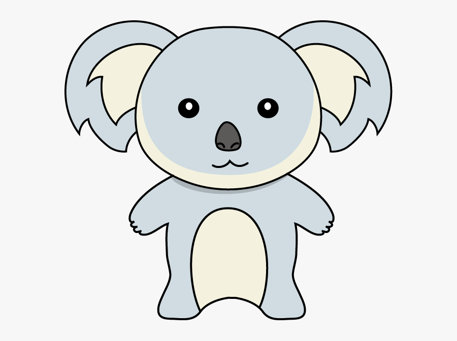 Koala Outline Cliparts - Easy Cartoon Drawing Of A Koala, Transparent Clipart