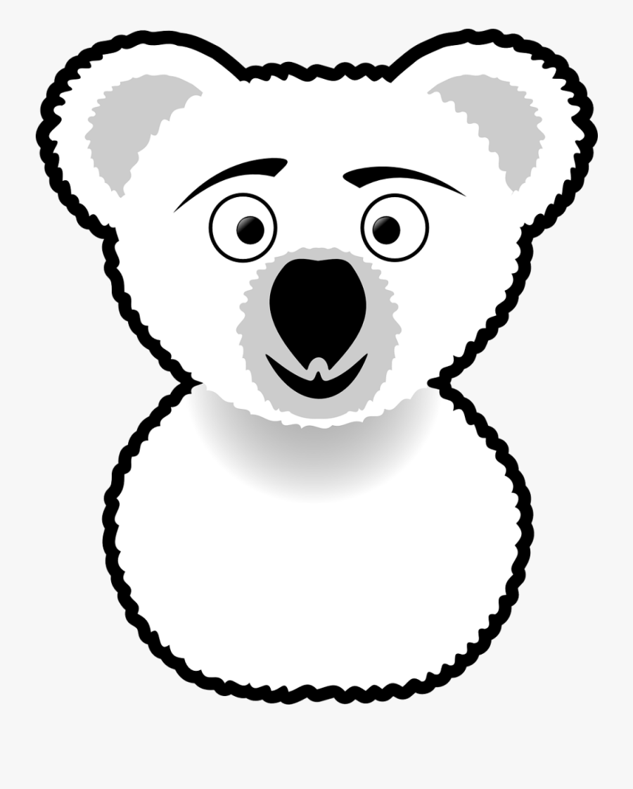 Free Vector Koala Line Art - Koala Clip Art, Transparent Clipart