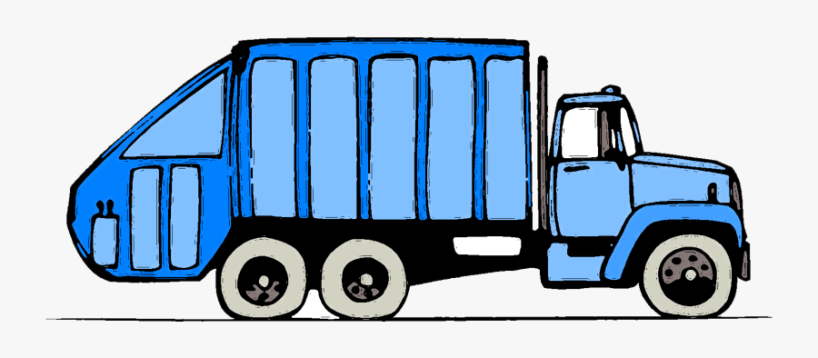 Svg Freeuse Garbage Truck Clipart Black And White - Truck Clipart Transparent Background, Transparent Clipart
