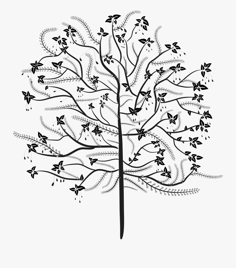 Transparent Tree Drawing Png - Árvore Estilizada Png, Transparent Clipart