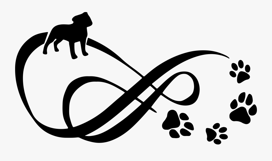 Boxer Dog Paw Print - German Shepherd Silhouette Tattoo, Transparent Clipart