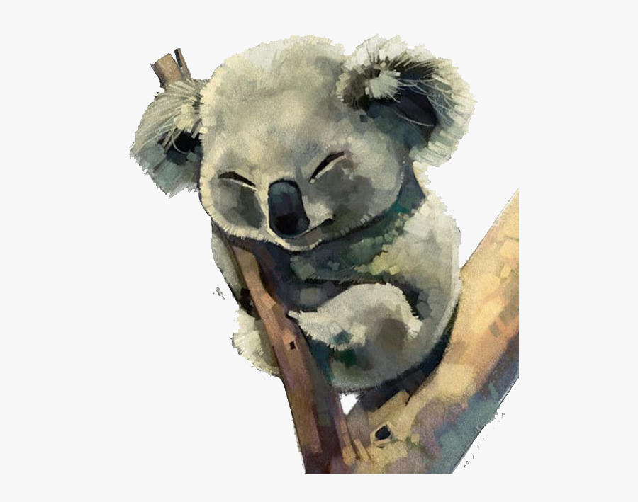 Watercolor Australia Painting Koala Free Photo Png - Animal Cute Watercolor Paintings, Transparent Clipart