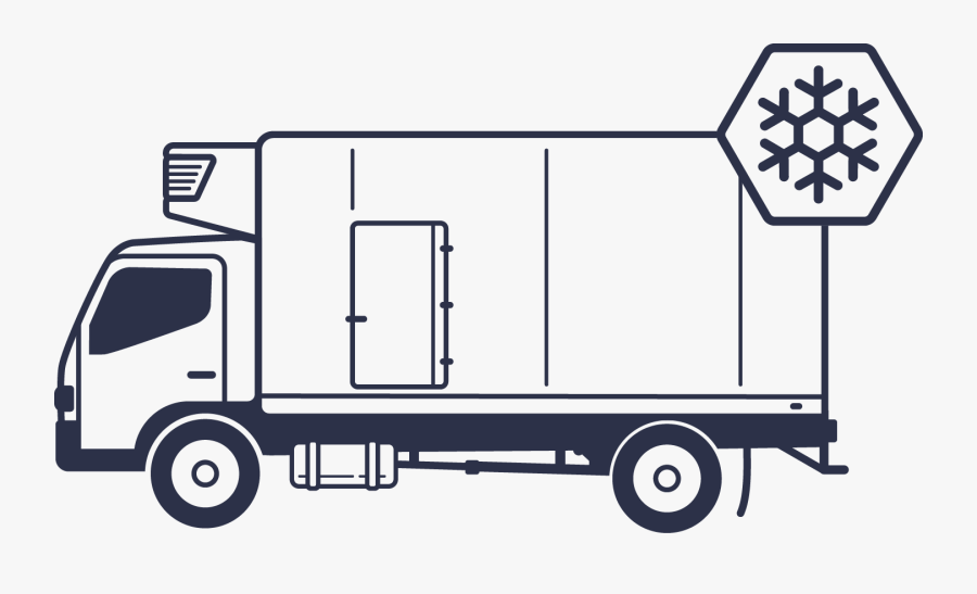 Car Hauler Truck Driving Jobs - Refrigerator Truck Icon, Transparent Clipart