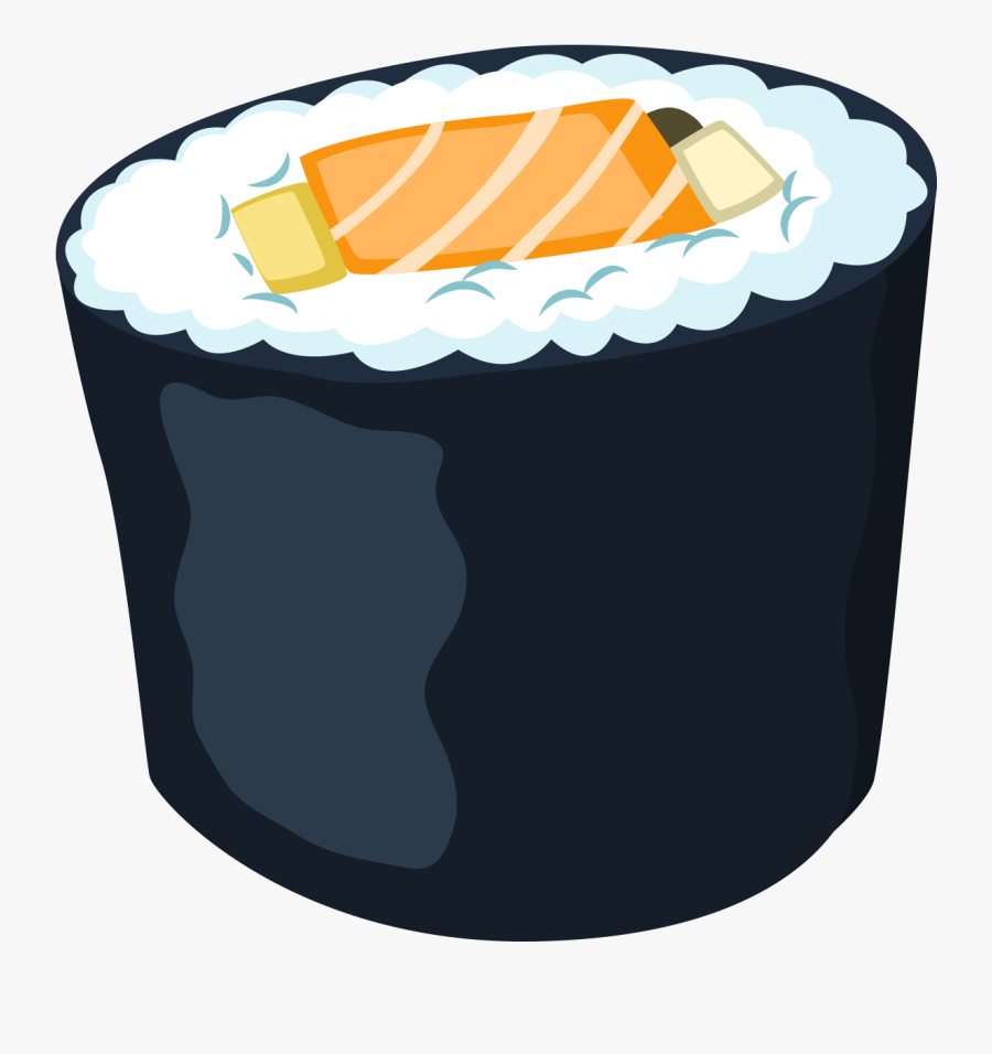 Japanese Cuisine Makizushi Asian - Transparent Background Sushi Clipart, Transparent Clipart