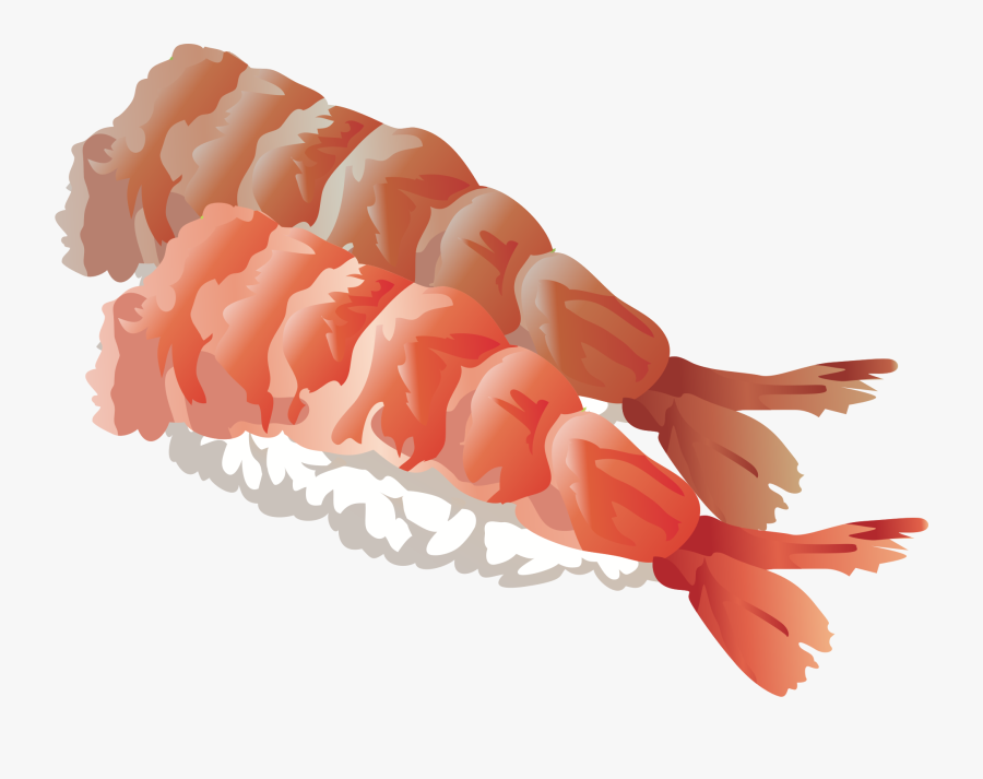 Transparent Krill Clipart - Shrimp Sushi Clip Art, Transparent Clipart