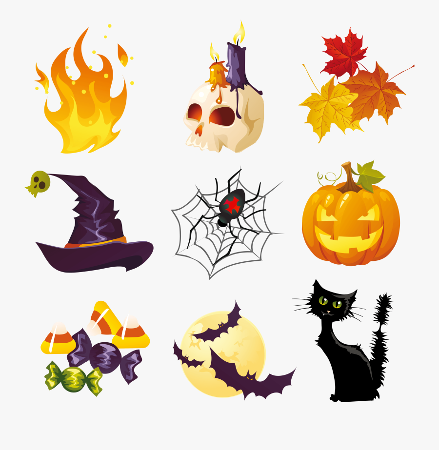 Clipart Halloween - Icones Halloween, Transparent Clipart