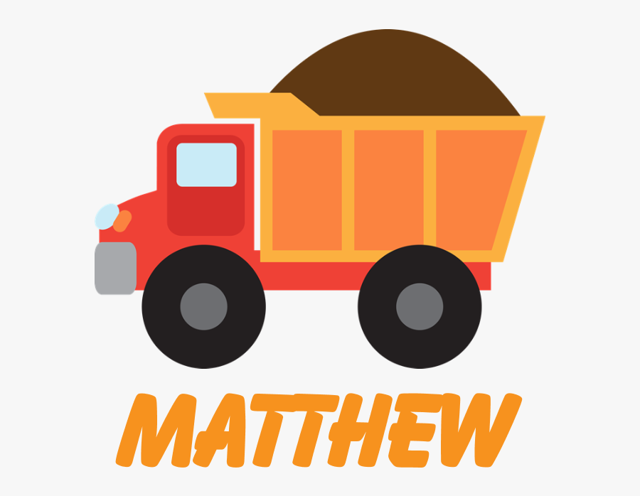 Dump Truck Construction Personalized Body Suit Clipart, Transparent Clipart