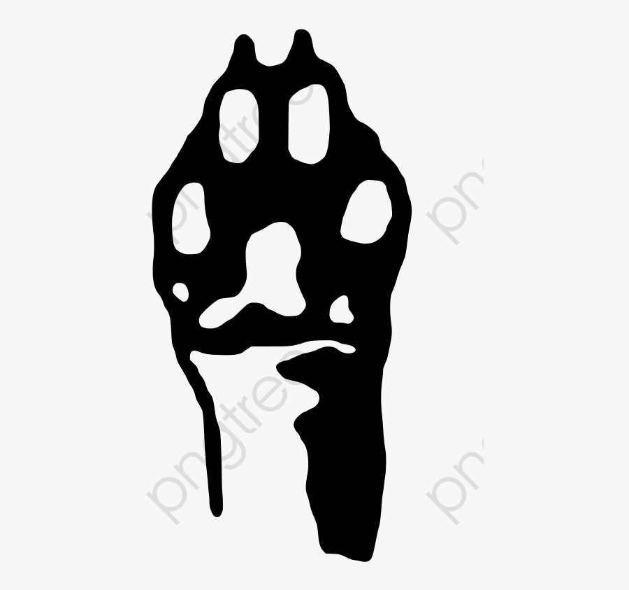 Black Painted Cartoon Dog Paw - Animal Liberation Logo Png, Transparent Clipart
