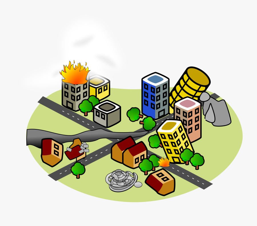 Transparent City Clipart Png - Do After An Earthquake Clipart, Transparent Clipart