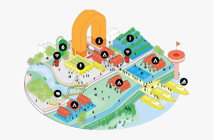 19 Earthquake Vector Black And White Destroyed Environment - Mvrdv Resilient By Design, Transparent Clipart