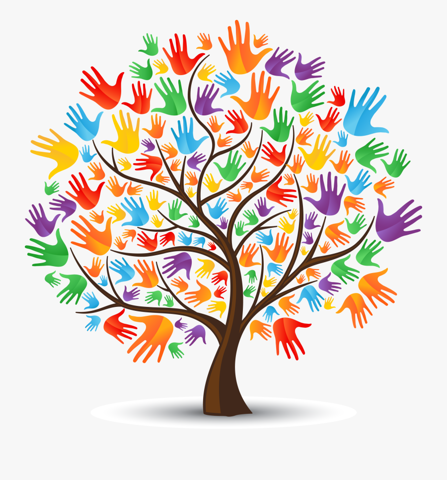 Hands Of Kindness Benefit A Roaring Success - Tree With Hands As Leaves, Transparent Clipart