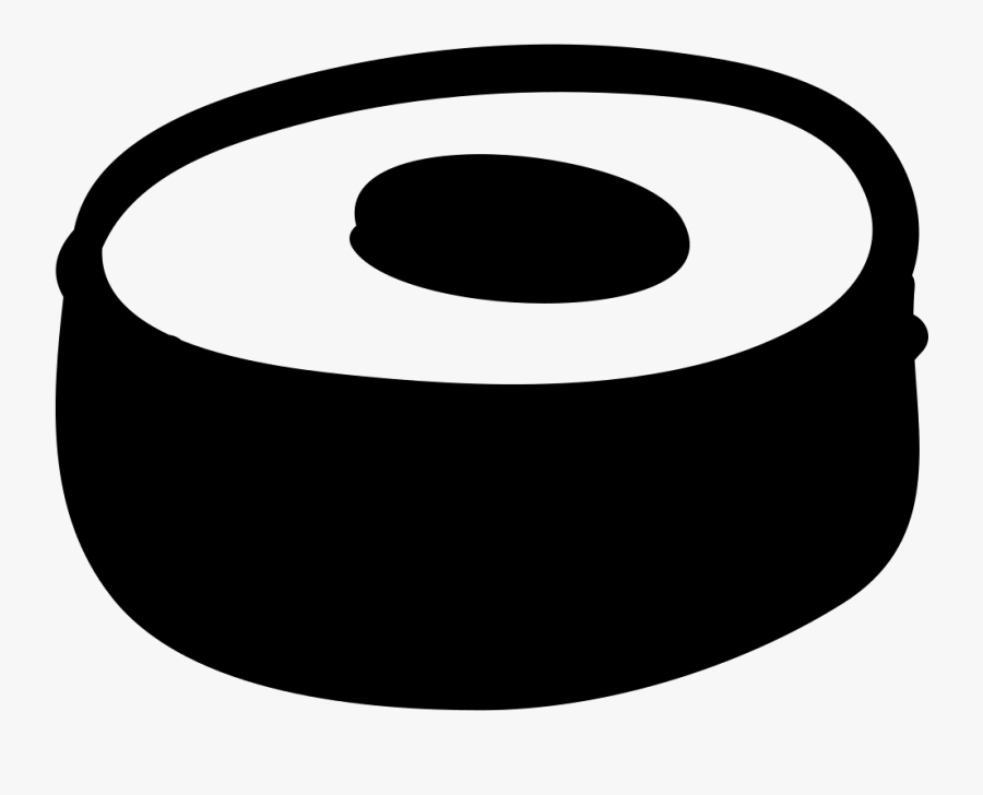 - Black And White Sushi Roll Clipart , Png Download - Circle, Transparent Clipart
