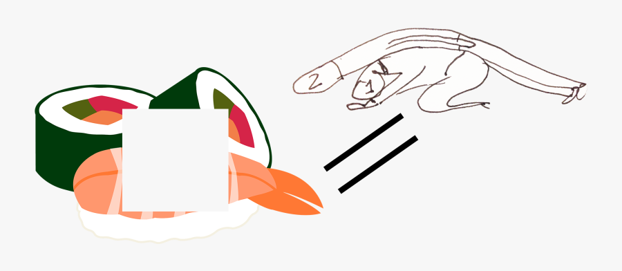 Cartoon Sushi Roll - Transparent Cartoon Sushi, Transparent Clipart