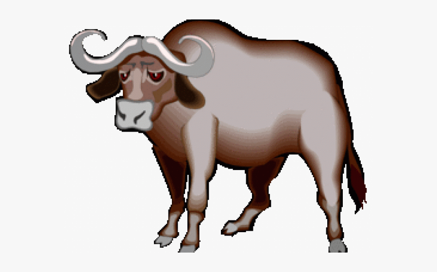 African Buffalo Clipart Cape Buffalo - African Buffalo Clip Art, Transparent Clipart