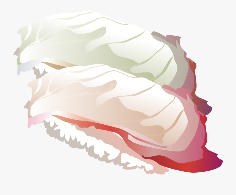 Jaw,peach,petal - Sushi, Transparent Clipart