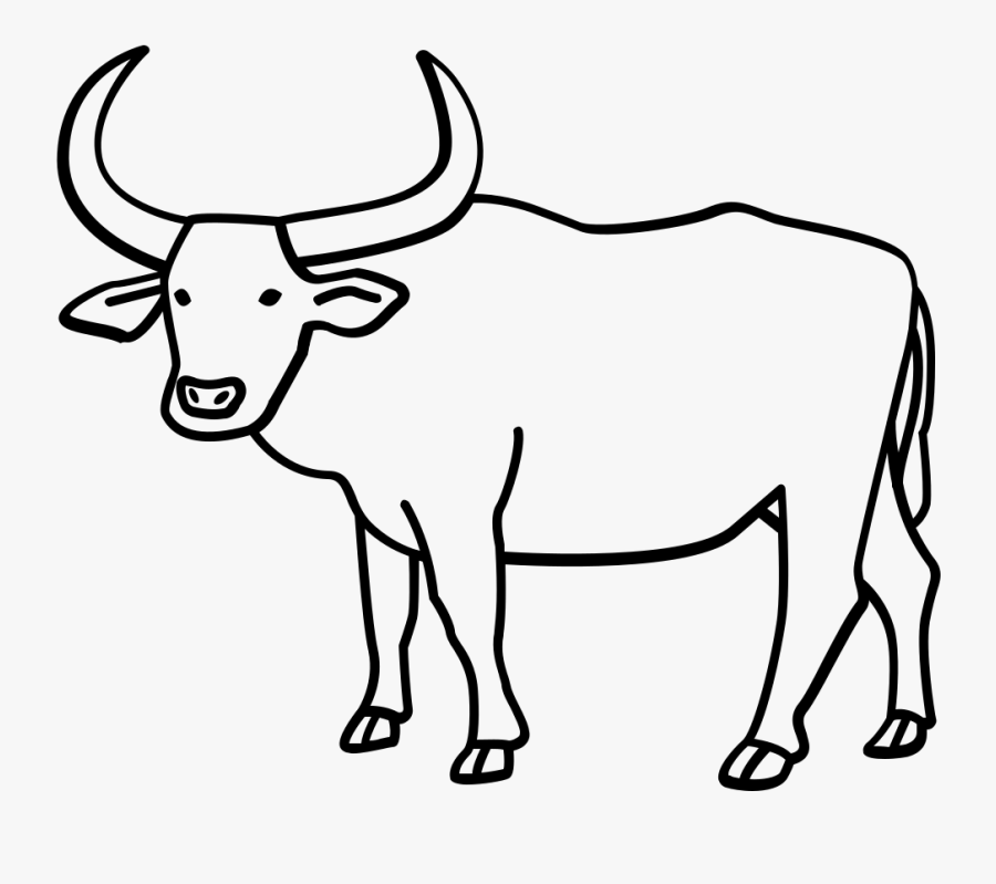 Gnu Clipart Female Buffalo - Carabao Clipart Black And White, Transparent Clipart