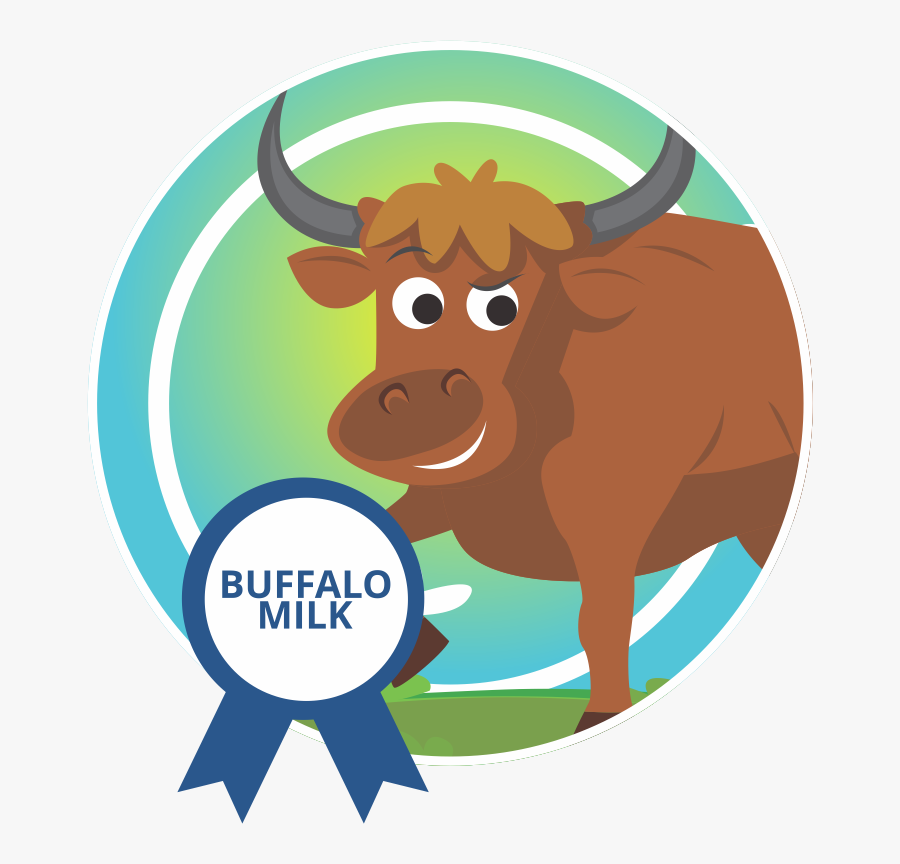 Clipart Cow Buffalo - Buffalo Milk Product Logo, Transparent Clipart