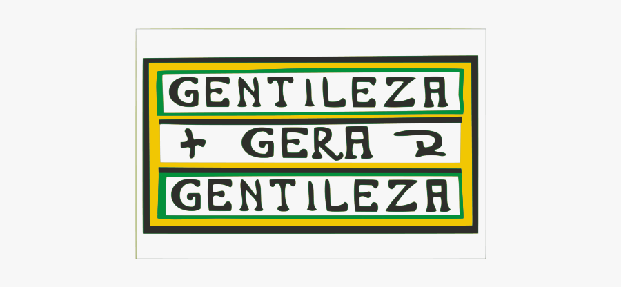 Gentileza Wall Writing 02 - Gentileza Gera Gentileza Vetor, Transparent Clipart