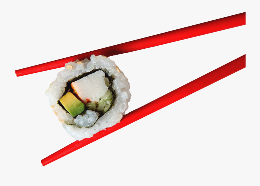 Transparent Sushi Roll Clipart - Chopsticks And Sushi, Transparent Clipart