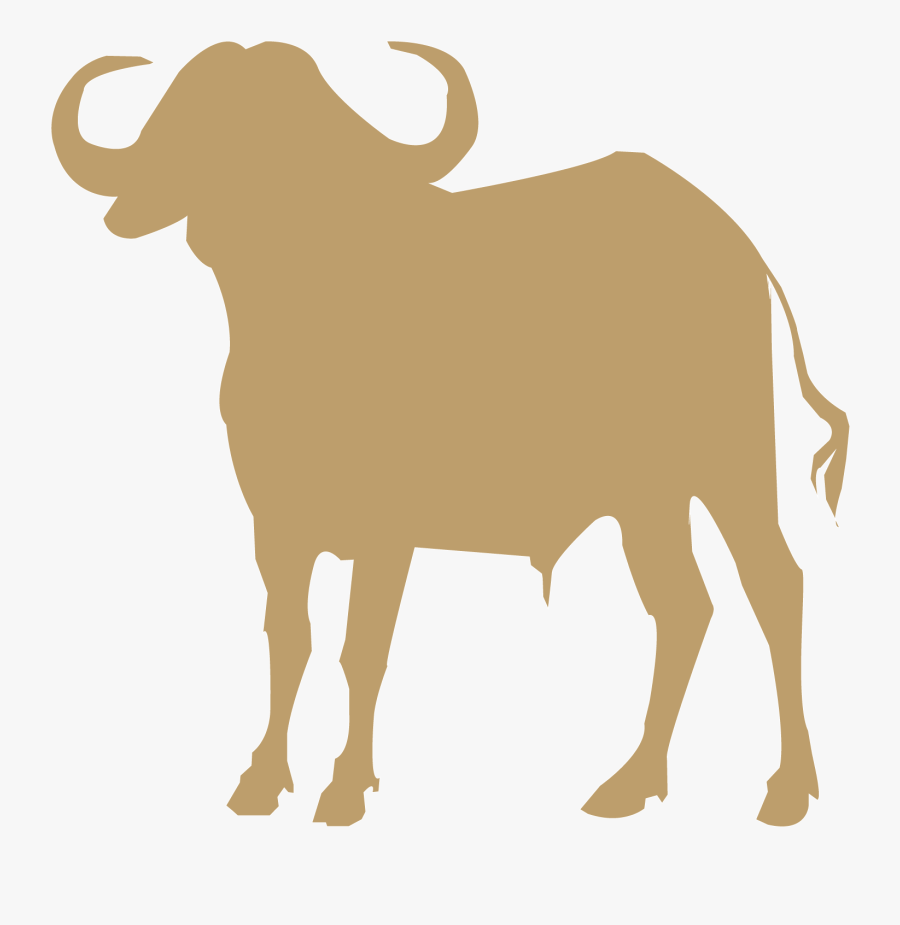 African Buffalo Clipart Nyala - Free Water Buffalo Silhouette, Transparent Clipart