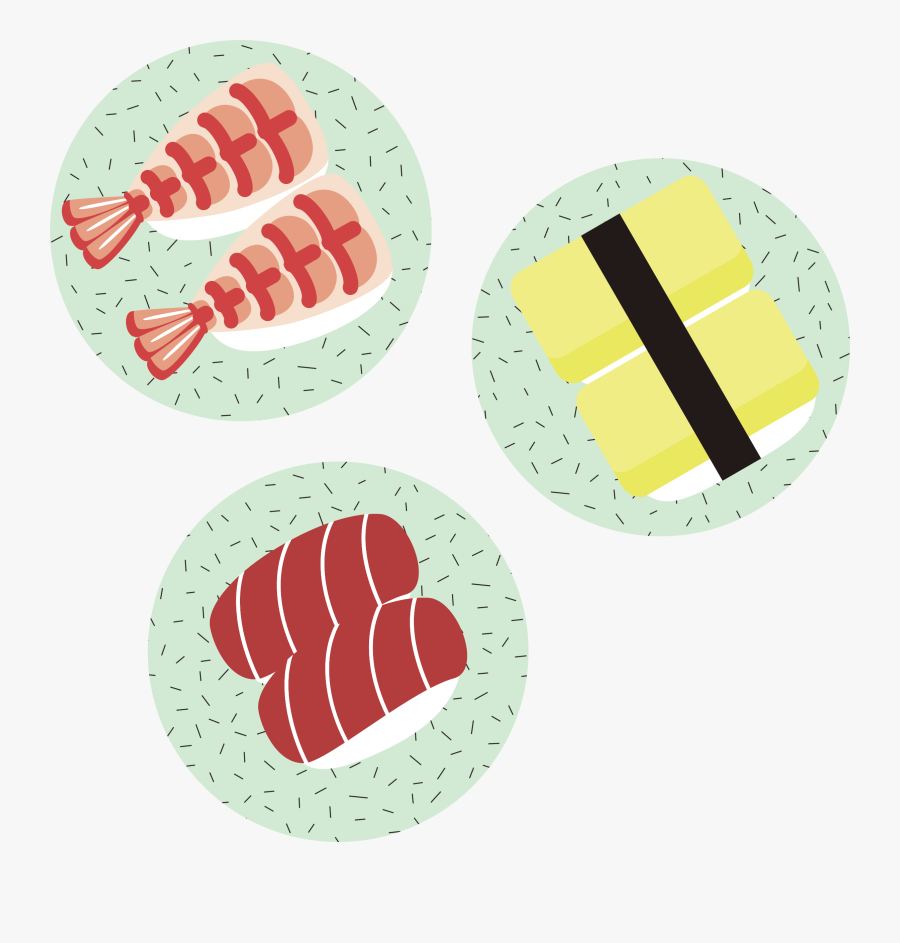 Sushi On Plates - Icon Plate Png Hd, Transparent Clipart