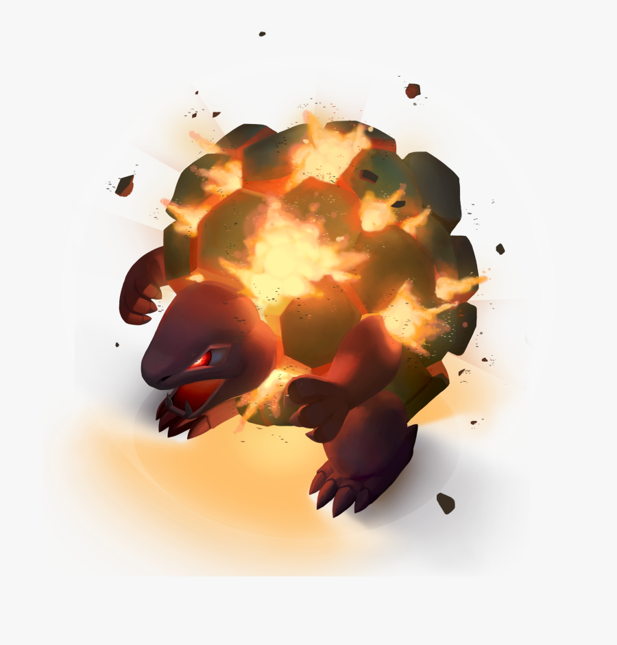 #076 Golem Used Explosion And Earthquake - Golem Used Explosion, Transparent Clipart