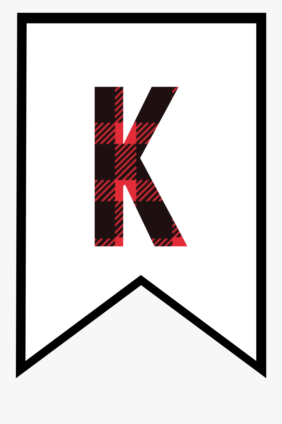 Click The Following Links To Print The Buffalo Plaid - Free Printable Buffalo Plaid Letters, Transparent Clipart