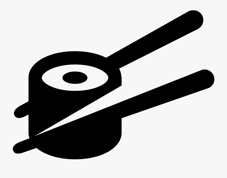 It Is A Logo Of Sushi - Black And White Sushi, Transparent Clipart
