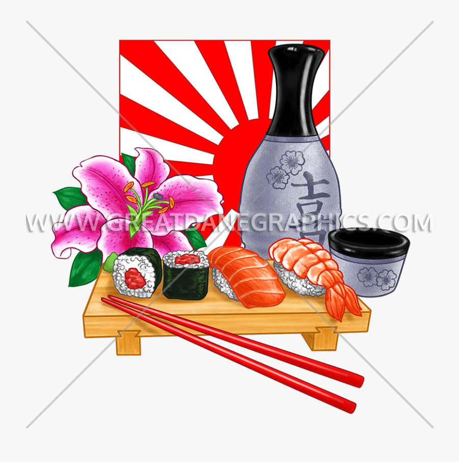 Sushi Clipart Sushi Plate - Liberty Walk Sun Decal, Transparent Clipart