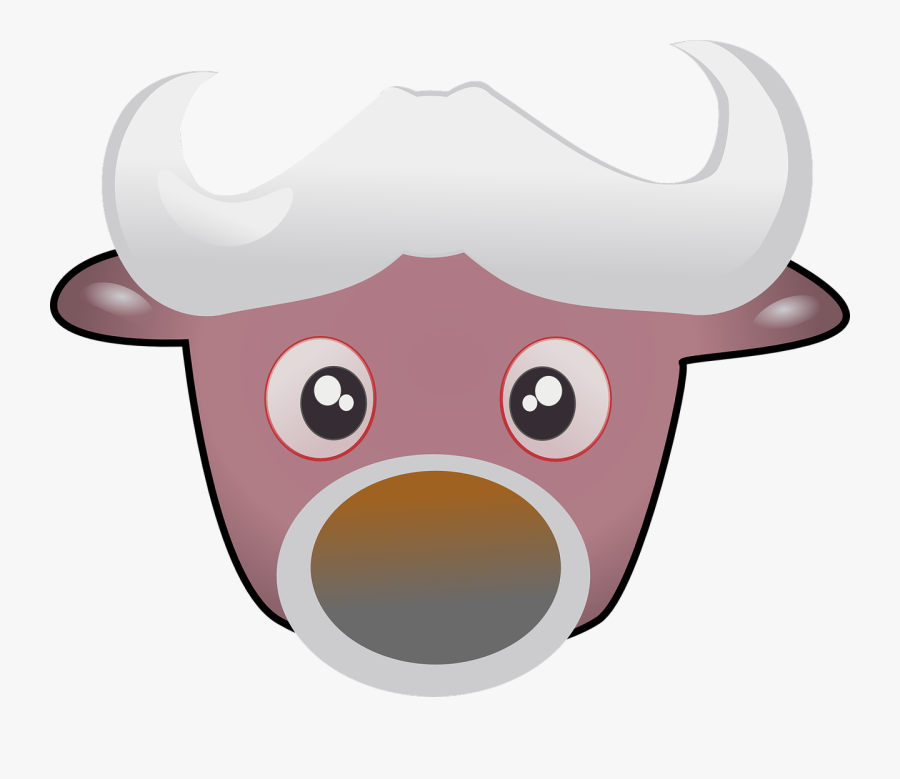 Eyewear,cartoon,snout - หัว วัว น่า รัก, Transparent Clipart