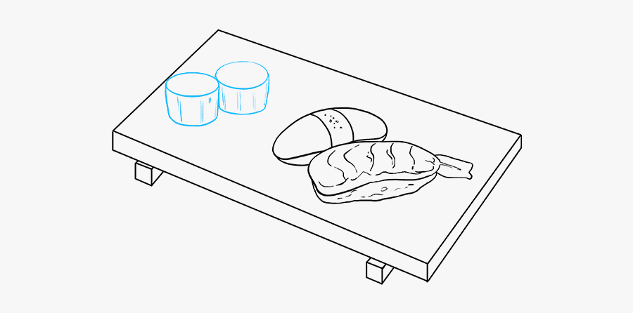 How To Draw Sushi - Sketch, Transparent Clipart