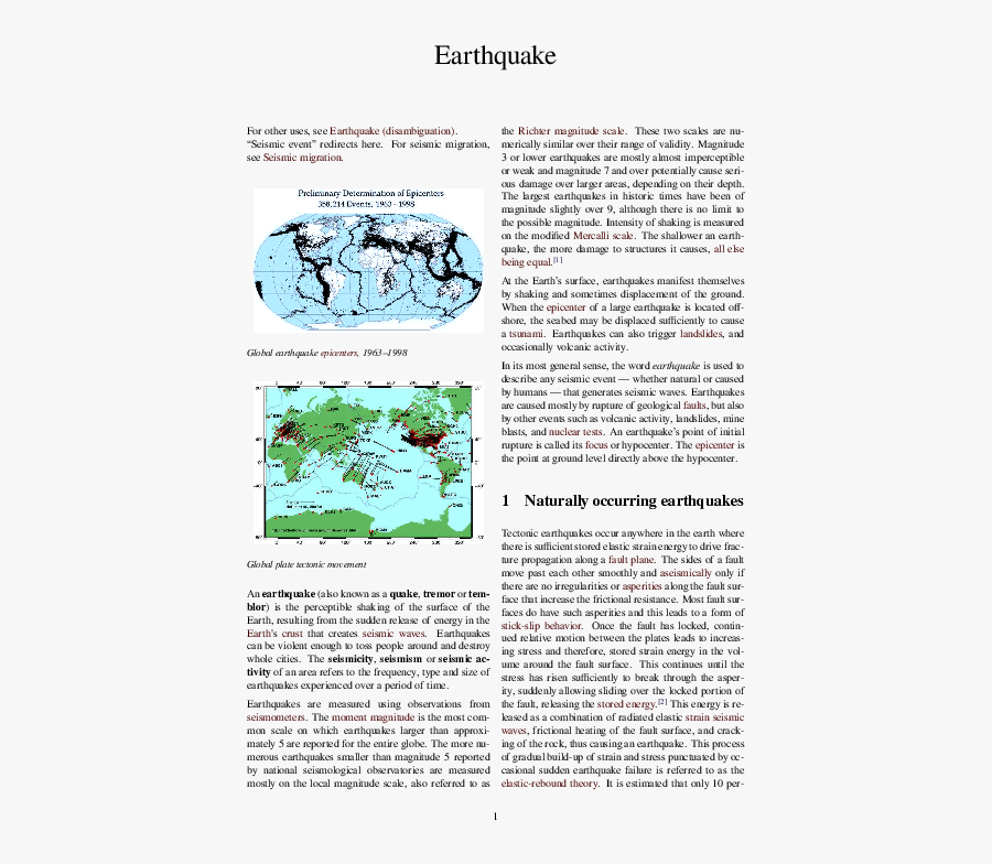 Earthquake Epicenters, Transparent Clipart