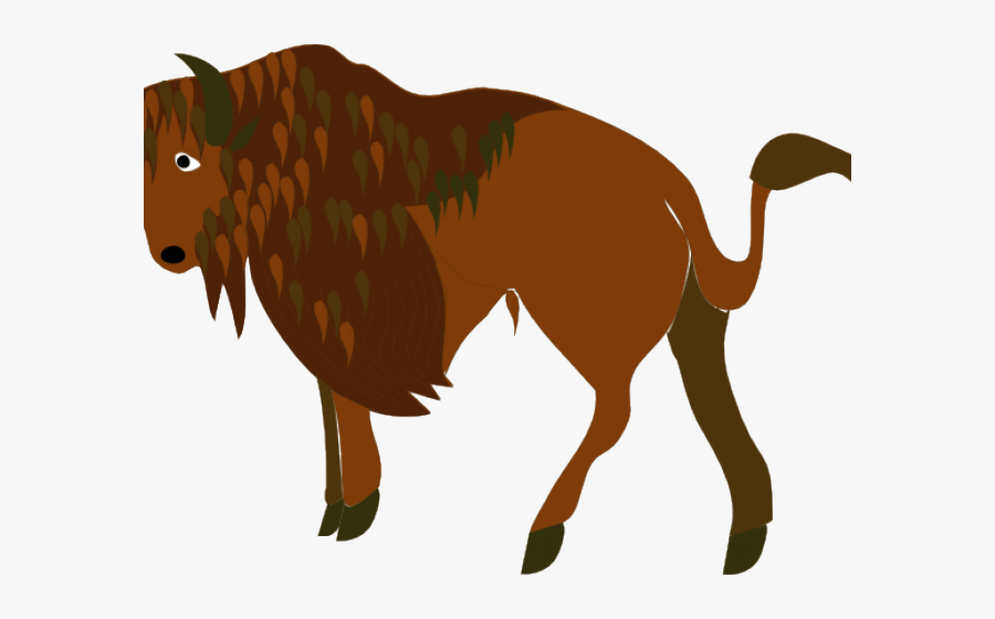 Bison Realistic Cartoon, Transparent Clipart