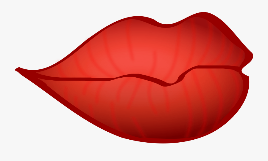 Transparent Big Red Clipart - Lips Clipart No Background, Transparent Clipart