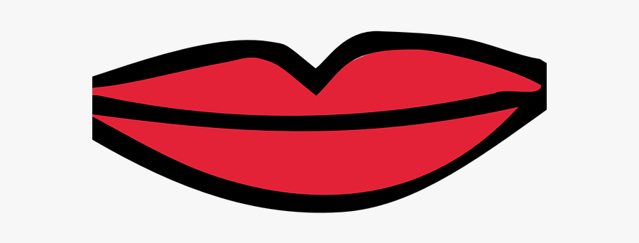 Women Clipart Lip - Cartoon Mouth Closed, Transparent Clipart