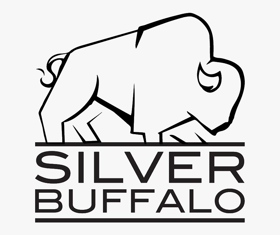 Silver Buffalo Logo, Transparent Clipart